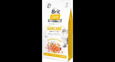 Brit Care Haircare Healthy & Shiny Coat Zalm&Kip - Kattenvoer - 7 kg