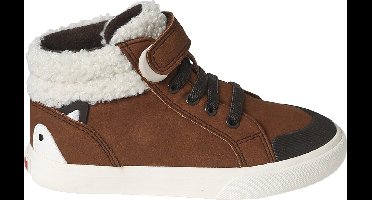 Vertbaudet Hoge sneakers van leer, kleutercollectie