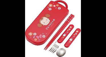 Ghibli - My Neighbor Totoro - Set Eetstokjes Lepel Vork Mei Rood