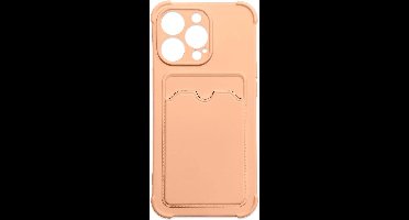Card - Armor - Case cover voor Xiaomi Redmi Note - 10 / Redmi - Note - 10S - kaartportemonnee - Siliconen - gepantserde - airbagbehuizing - roze