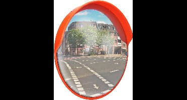 Verkeersspiegel Ø 30 cm met draaibare beugel Rood