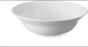 HENDI Saladeschaal – Versterkte randen – Hotelporselein – ⌀150 mm – Wit