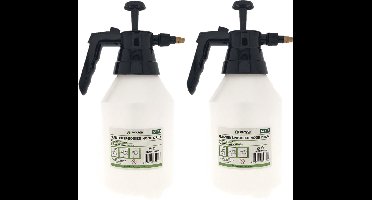 Benson Plantensproeier - Set van 2x stuks - 1,5 liter - drukspuit - kunststof