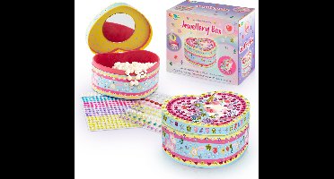 Sieradenkistje Meisje Unicorn - Knutselen Meisjes - Personaliseer je Eigen Sieradenkistje - Inclusief Glitterstickers - Creatief Knutselpakket voor Meisjes - Cadeautip - Joya Creative