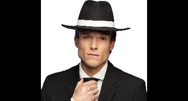 Boland - Hoed Gangster deluxe - 59 - Volwassenen - Unisex - Maffia