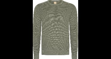 Mario Russo Waffle Pullover - Trui Heren - Sweater Heren - Agave Groen - L