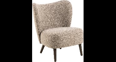 Giga Living Fauteuil Ellie - Stof - Lichtbruin - Zithoogte 45cm