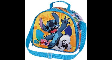 Lilo & Stitch 3D Lunchtas - Stitch de Skater - Geel - 25 x 20 x 10 CM