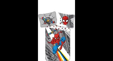 SpiderMan Dekbedovertrek Pop - Eenpersoons - 140 x 200 cm - Katoen