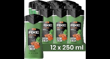 Axe Shower Gel Jungle Fresh 250ml - 12 stuks
