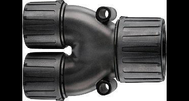 HellermannTyton 166-25801 HG16-Y13 Y-verdeler Zwart 16 mm, 13 mm, 13 mm 1 stuk(s)