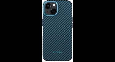 Pitaka MagEZ Hoesje 4 iPhone 15 Plus – Ultradun en Lichtgewicht – Beschermt tegen Krassen en Schade – MagSafe Compatibel - Blauw