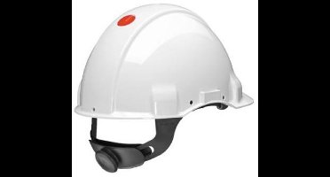 3M Peltor G3001NUV-VI Veiligheidshelm met draaiknop - Wit - Plastic sweatband - di-electrisch (440V)