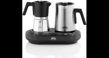 Arzum OKKA Rich Moka Koffiepot OK0027-0500 | RVS/Zwart - Moka- en Espressopot - 7 functies - 1350W