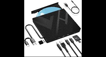 Externe DVD Speler Voor Laptop - CD Brander - Plug & Play