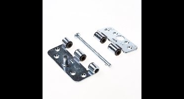 Scharnier - Zilver - Staal - AXA - AXA Veiligheids1688 LR afgeronde hoeken 102x89mm gegalvaniseerd.