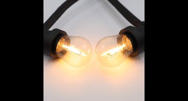 Prikkabel set met dimbare 1 watt LED filament lampen