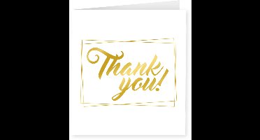 Gold white cards - Thank you