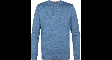 Petrol Industries Heren Fijngebreide Trui - Regular Fit - Ronde Hals - Truien Heren - Pullover - Grijs - Maat M