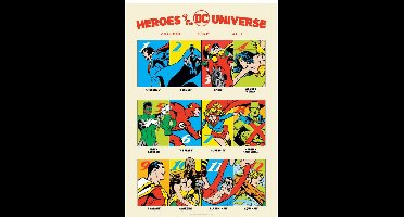 FaNaTtik DC Comis Art Print 90th Anniversary Heroes Limited Edition 42 x 30 cm Poster & Wallscrolls