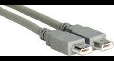Microconnect FireWire 6P-6P 1m M-M Grijs