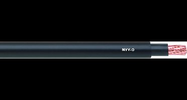 10 meter Lapp 15500113 NYY-J voedingskabel 4x2,5 mm2 RE I vlamvertragende aardkabel met aardgeleider I voedingskabel voor buiten- en binnengebruik I zwarte slangleiding I aardkabel