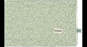 Trixie babydeken groen fleece 75x100cm - Daring Dino knuffeldeken.