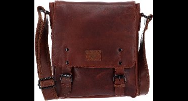 MUSTANG Leren Schoudertas Natal Paola Shoulder Bag Cognac Bruine