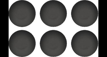 Villeroy & Boch - Manufacture Rock Diepe Borden 6 stuks Zwart - 28cm