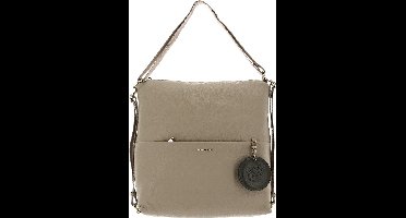MANDARINA DUCK Leren Schoudertas Rugzak Mellow Leather Hobo Lamb's Wool Zalmroze