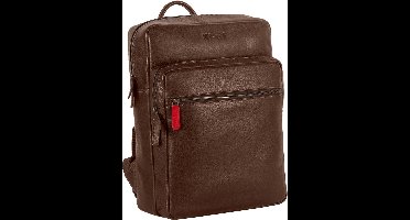 MUSTANG Leren Laptop rugzak Rugzak met laptopvak Buxton Backpack Cognac Lichtbruin