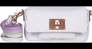 JOOP! Leren Schoudertas Carino Muna Shoulderbag White Wit