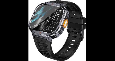 Smartwatch met Fitness Tracker 2.0-inch Touch Screen Bluetooth Oproepen Gezondheidsmonitoring Smartwatch - Black