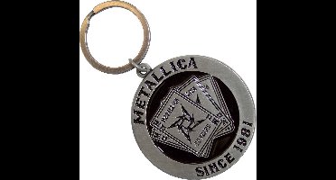 Metallica - 30th Anniversary Playing Card Sleutelhanger - Zilverkleurig