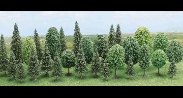 Busch - Mischwald (30stck) H0 (Bu6489) - modelbouwsets, hobbybouwspeelgoed voor kinderen, modelverf en accessoires