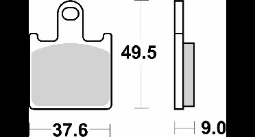 Plaquette de frein SBS pour Moto Kawasaki 600 Zx-6 R Ninja 2007 à 2016 AVG / AVD Neuf
