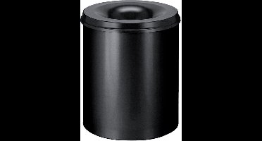 Papierbak+vlamdover vepabins 80liter 47cm zwart
