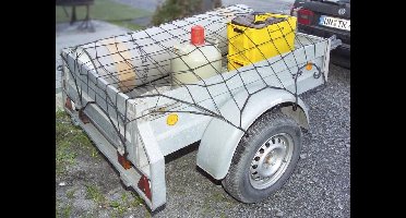 HP Autozubehör 25.165 Aanhangernet (l x b) 2.7 m x 1.8 m Elastisch, Met rubberen spanband