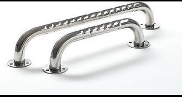 Hoge wandbeugel inox met antislipribbels : 50 cm