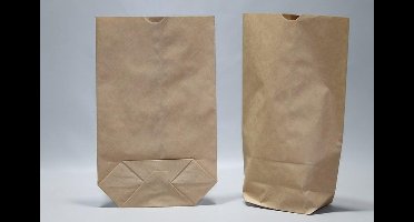 Kruisbodem Zakken Kraft (inhoud 5kg) 27,5x45cm - 1 laags 70 grs 100 stuks)