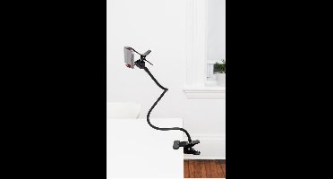 Kikkerland Flexibele smartphonehouder – Telefoniehouder – Universeel – Voor iPhone en Samsung – Selfiestick – Smartphone-accessoires