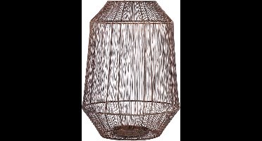 PTMD Justy Windlicht - 28 x 28 x 38 cm - Ijzer - Koper