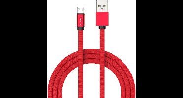 V-tac VT-5341 Micro-USB naar USB Kabel - 1 meter - rood