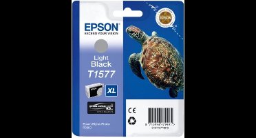 Epson T1577 - Inktcartridge / Licht Zwart
