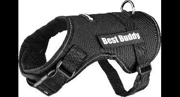 Flamingo Uranus - Harnas Honden - Harnas Best Buddy Uranus Zwart S 50-70cm 25mm - 1st - 122774 - 1st