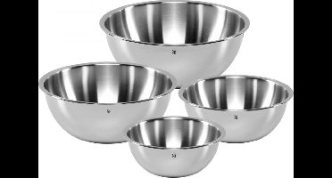 WMF Gourmet - Schalenset - 4-delig - RVS - Stapelbaar - Vaatwasserbestendig