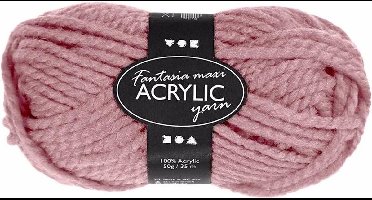 Oud roze maxi acryl garen 35 meter