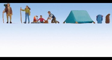 NOCH 0015876 H0 Camping figuren Geverfd