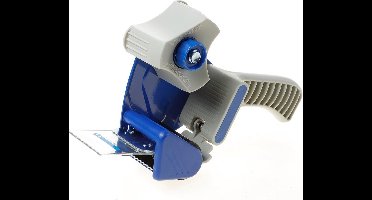 Handkartonsluiter/plakbandrolhouder halfkunsstof met aandrukflap