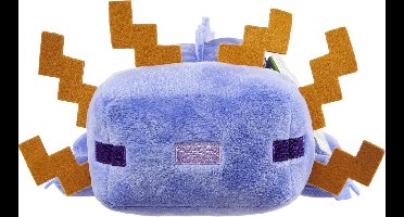 Mattel Minecraft Knuffel Figure Blue Axolotl 20 cm Knuffeles